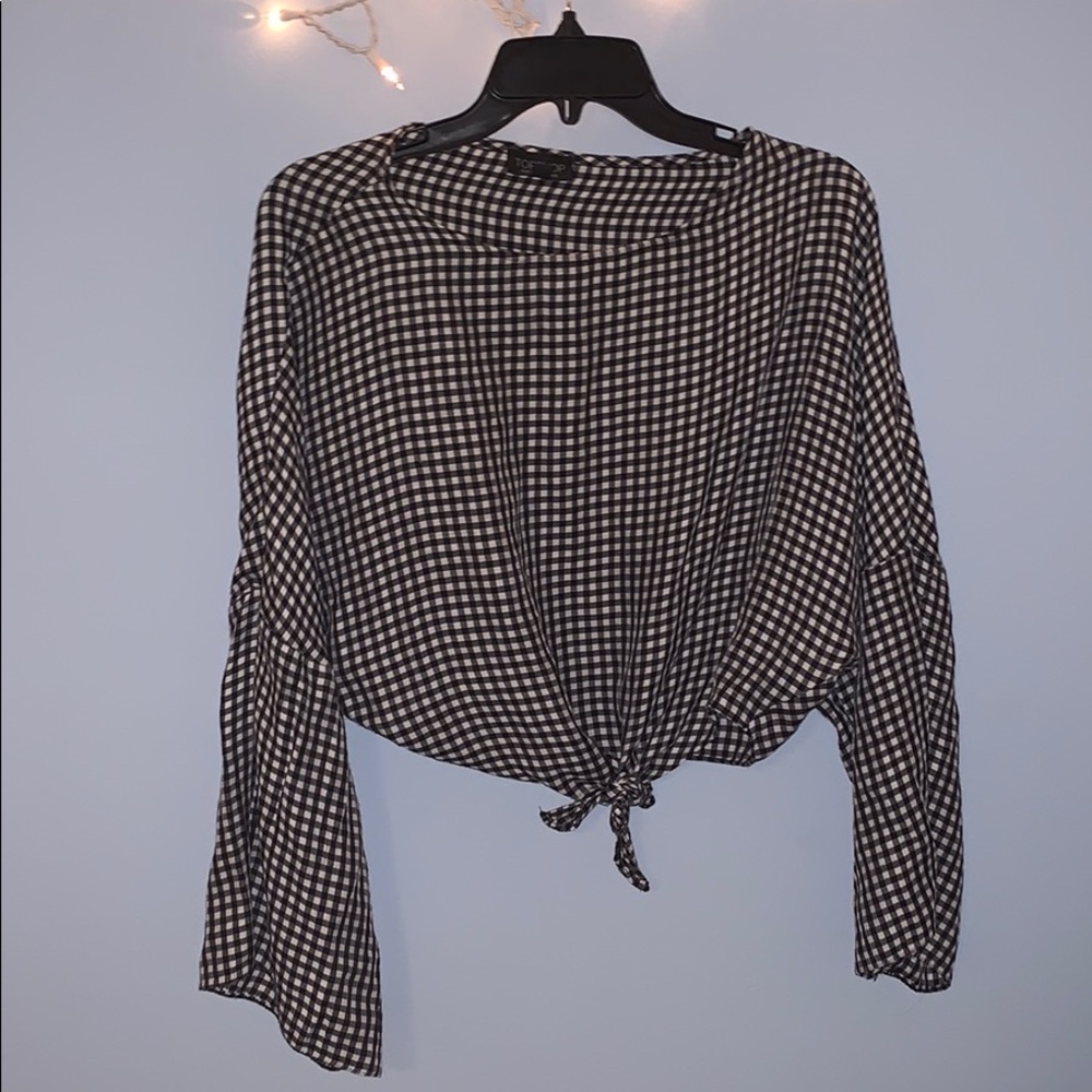 Topshop croptop gingham